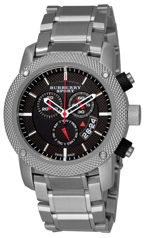 burberry sport mens watch bu7702 black|Burberry Heritage Chronograph Black Dial Stainless Steel Men's .